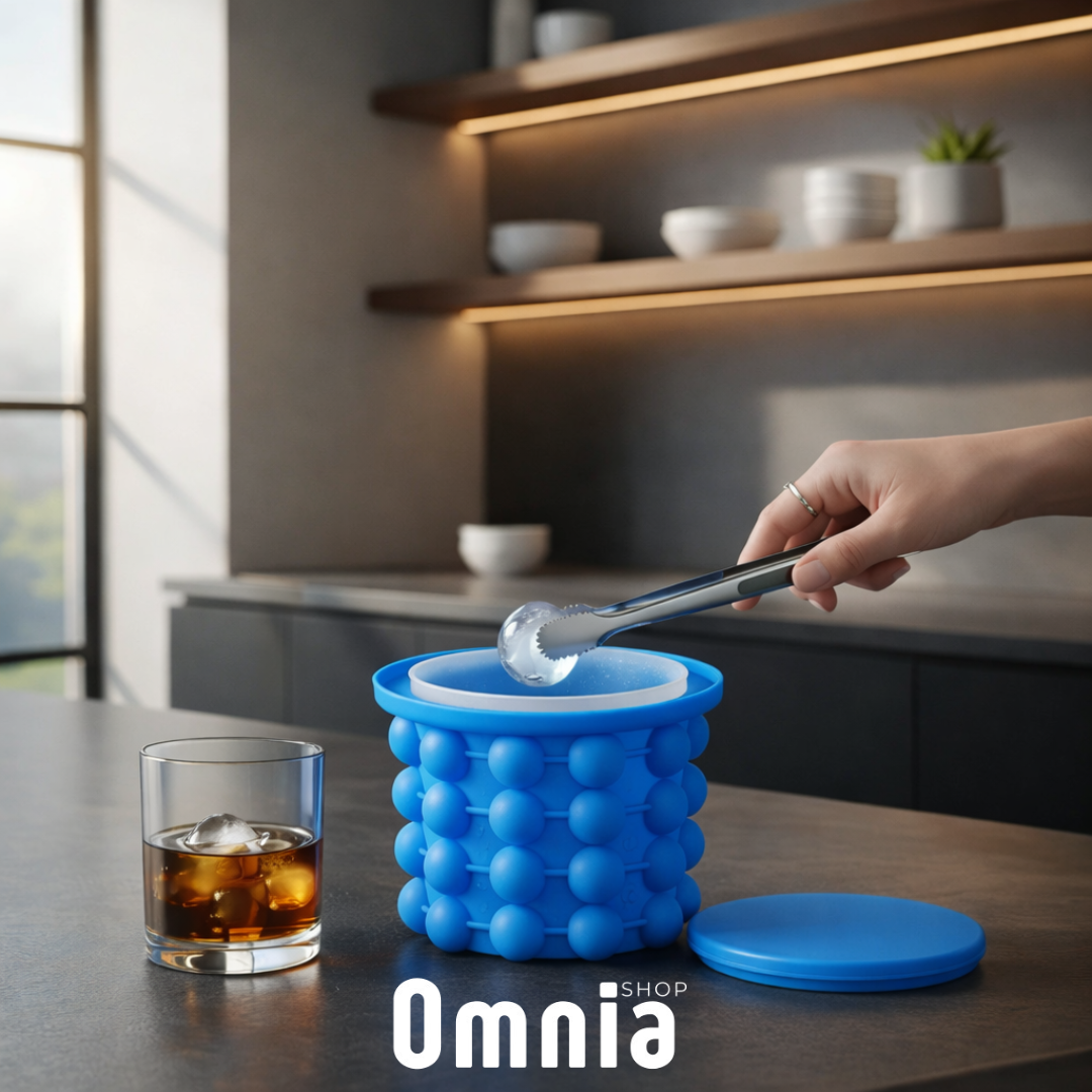 Hielera cubetera esférica de silicona