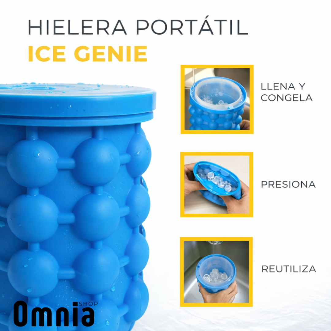 Hielera cubetera esférica de silicona