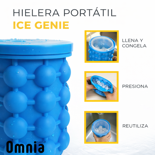 Hielera cubetera esférica de silicona