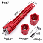 Llave de tubo multiuso 8 en 1